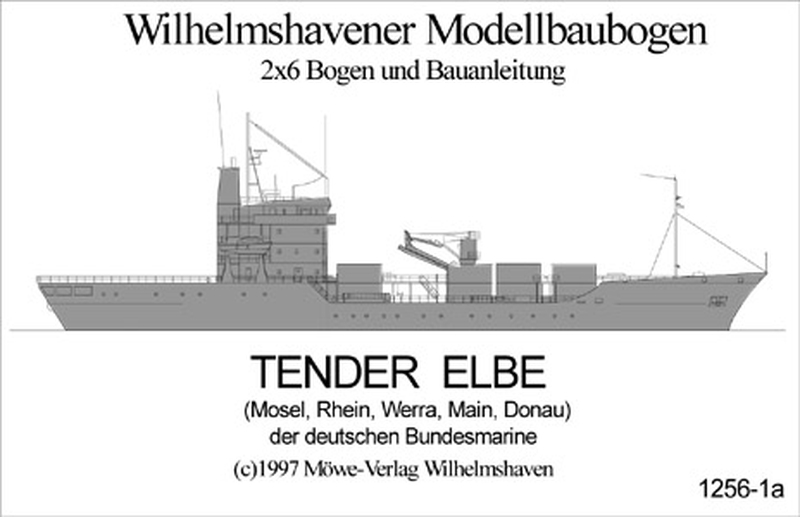 Plan Cargo Vessel DKM 404 Class Tender Elbe - WILHELMS